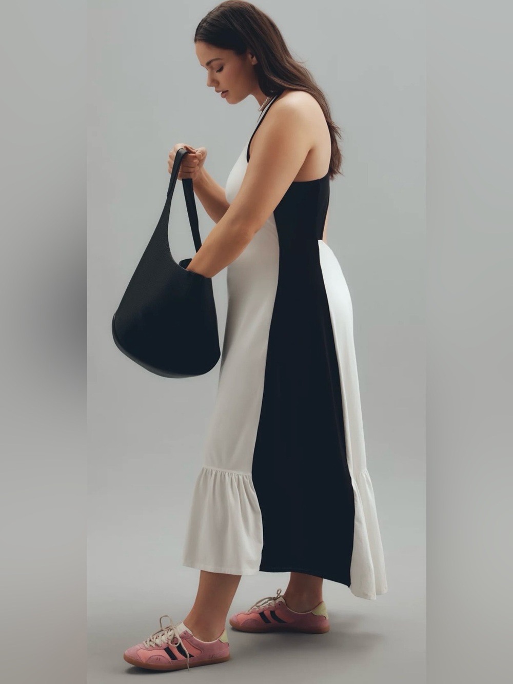 Daily Practice Colorblock Racer Midi Dress- Large - Picture 2 of 8